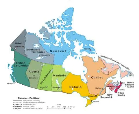 Map of Canada