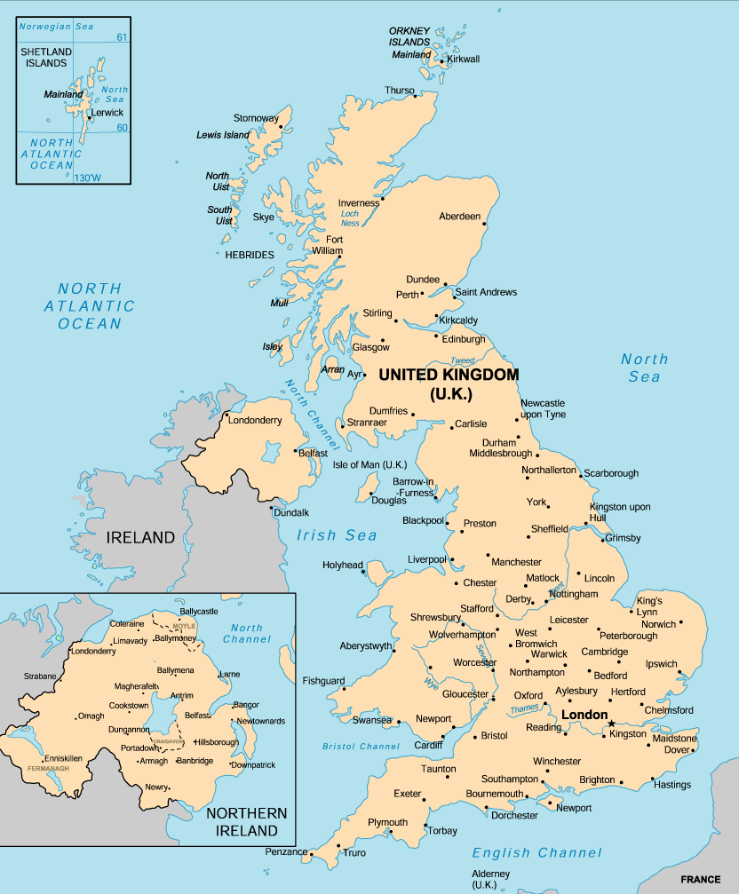 UK map