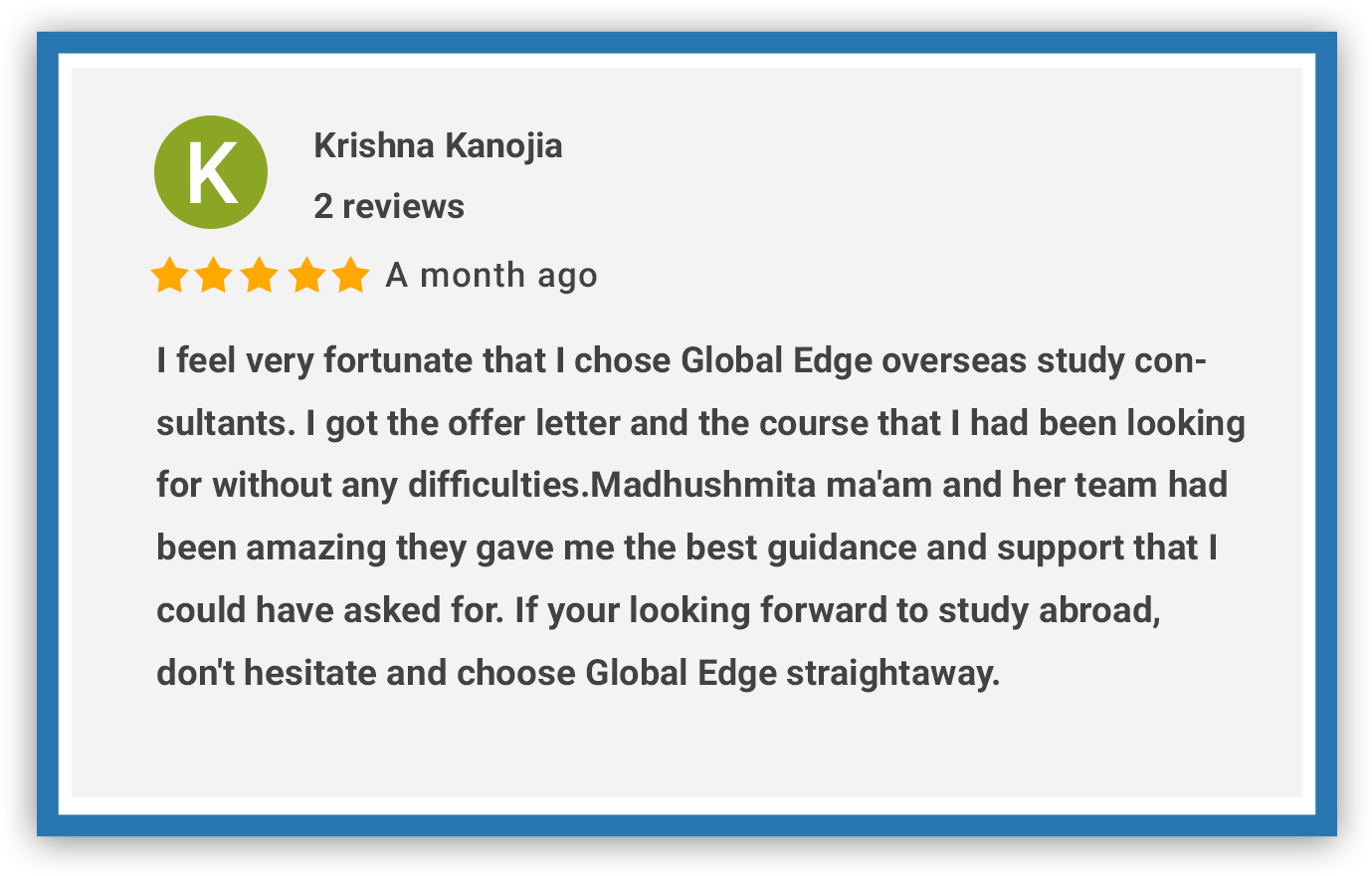 Overseas study consultants