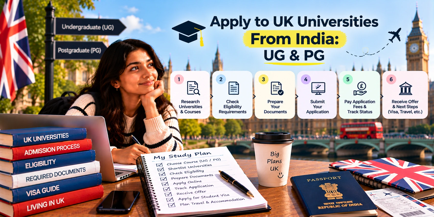 Apply to UK Universities From India: UG & PG