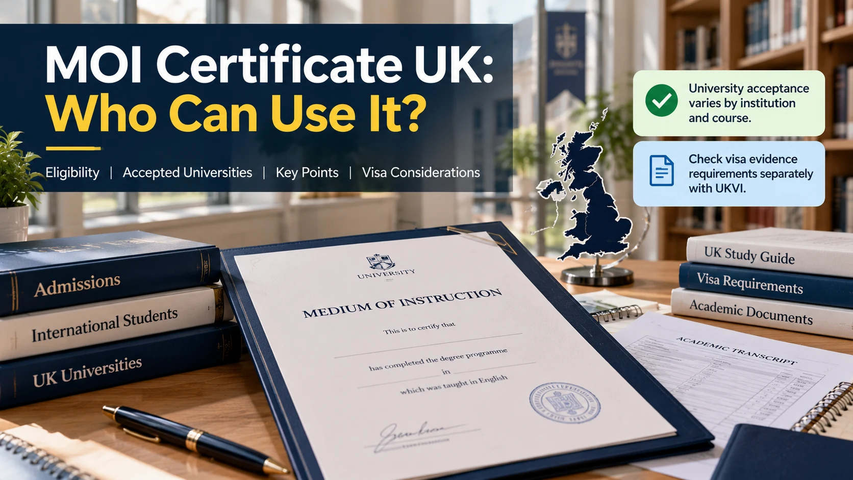 MOI Certificate UK: Who Can Use It