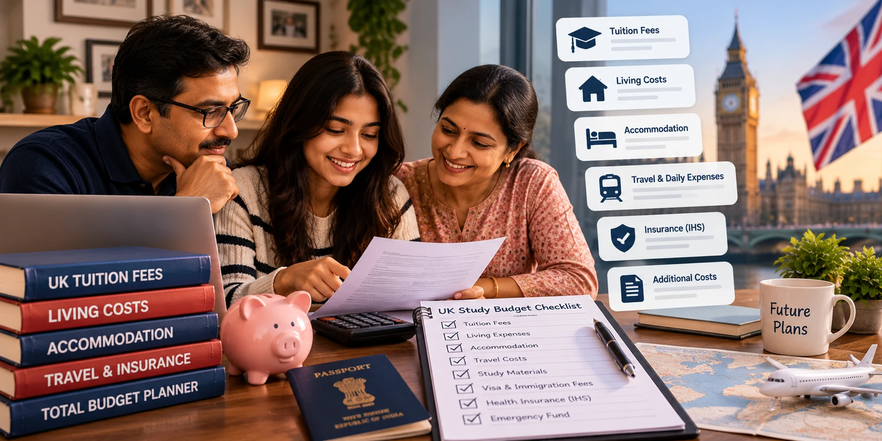 UK Study Budget for Parents: Checklist