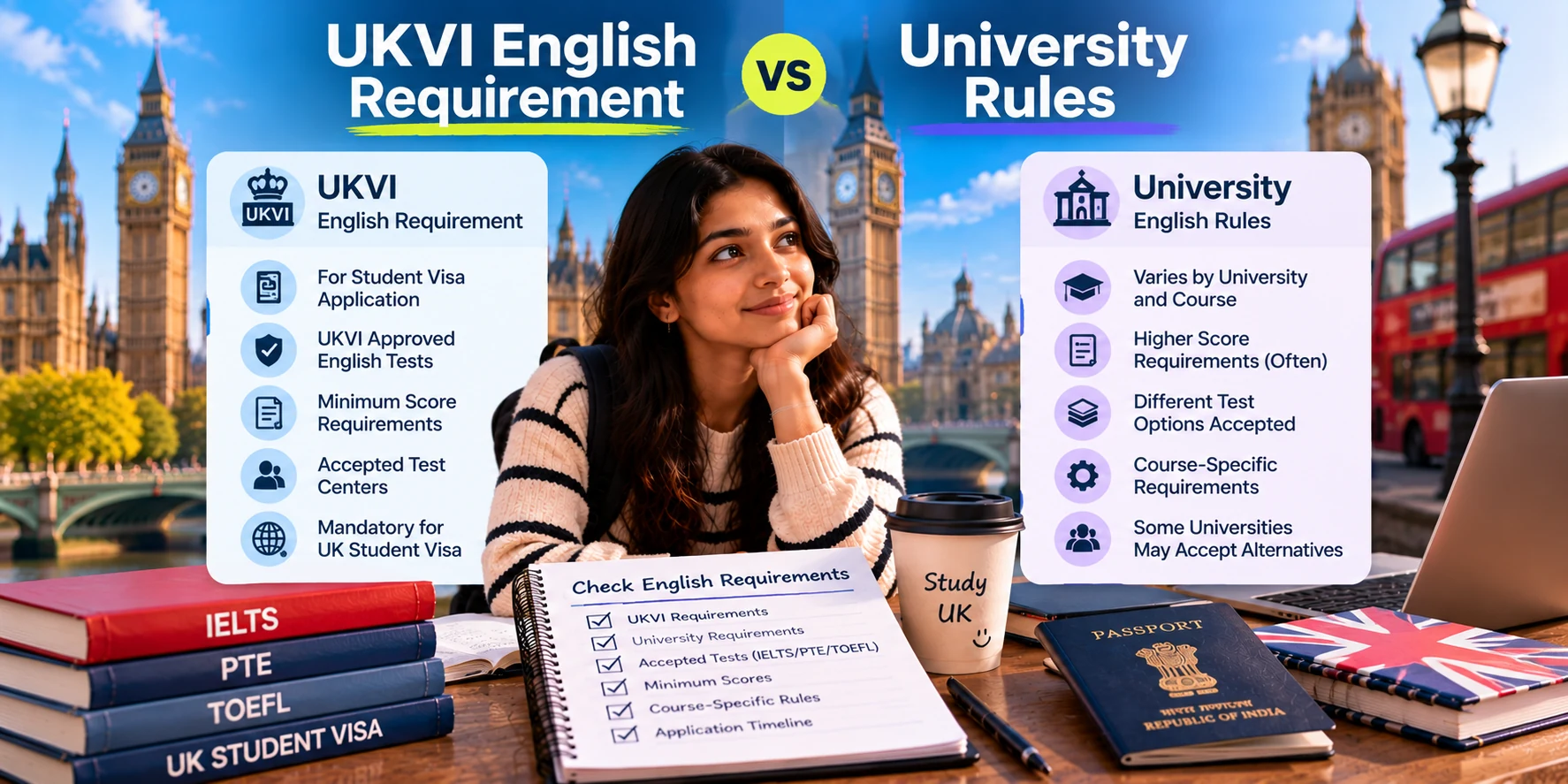 UKVI English Requirement vs University Rules